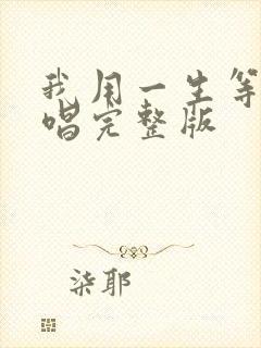 我用一生等待原唱完整版