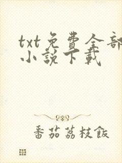 txt免费全部小说下载