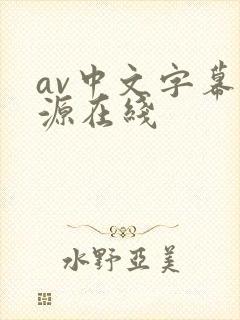 av中文字幕资源在线