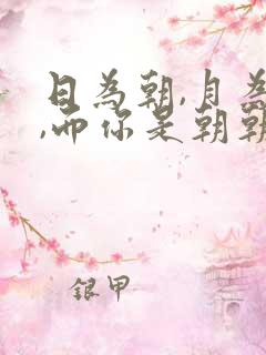 日为朝,月为暮,而你是朝朝暮暮是什么意思