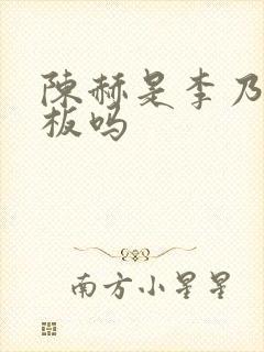 陈赫是李乃文老板吗