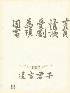 因为爱情有幸福电视剧演员表