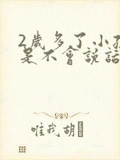 2岁多了小孩还是不会说话啥原因