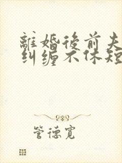 离婚后前夫老公纠缠不休短剧免费观看