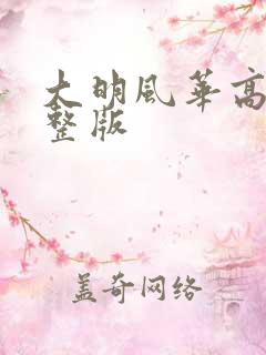 大明风华高清完整版