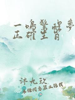 一鸣惊醒梦中人正确生肖