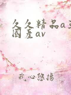 久久精品a亚洲国产av