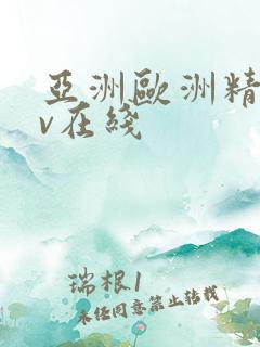 亚洲欧洲精品av在线