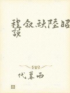 程叙秋陆昭若小说