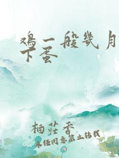鸡一般几月份不下蛋