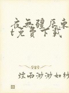 夜无疆辰东txt免费下载