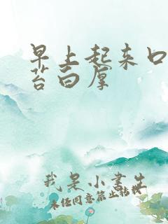 早上起来口苦舌苔白厚