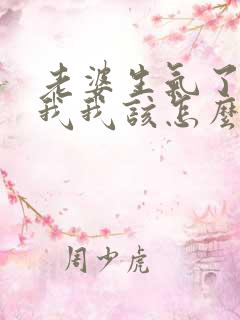 老婆生气了不理我我该怎么办