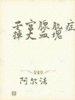 子宫腺肌症来事掉大血块