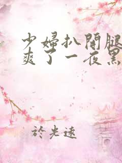 少妇扒开腿让我爽了一夜黑人巨大