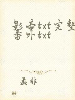 影帝txt完整番外txt