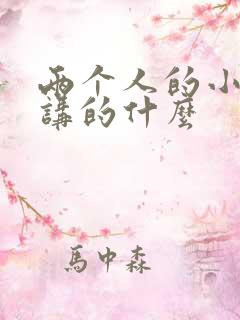 两个人的小森林讲的什么