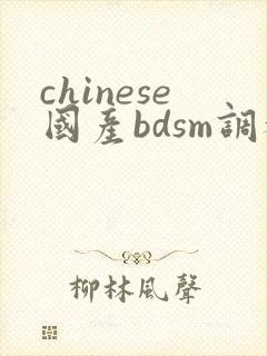 chinese国产bdsm调教