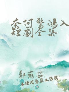 奈何惊鸿入我心短剧全集