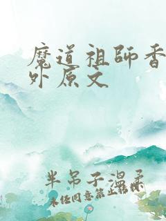 魔道祖师香炉番外原文