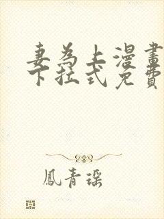 妻为上漫画全集下拉式免费