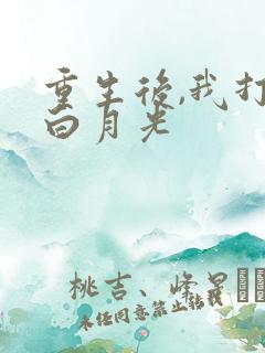 重生后,我打脸白月光