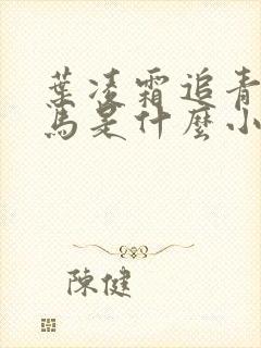 叶凌霜追青梅竹马是什么小说