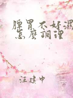 脾胃不好湿气重 怎么调理