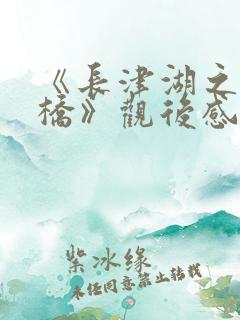 《长津湖之水门桥》观后感500字
