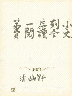 第一序列小说免费阅读全文在线