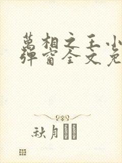 万相之王小说无弹窗全文免费阅读