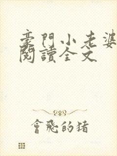 豪门小老婆免费阅读全文