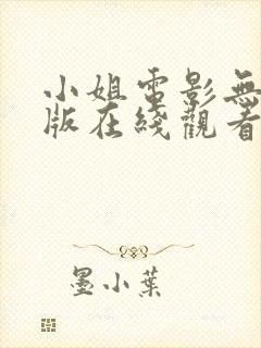 小姐电影无删减版在线观看
