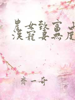 农女致富 山里汉宠妻无度txt