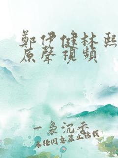 郑伊健林熙蕾的原声视频