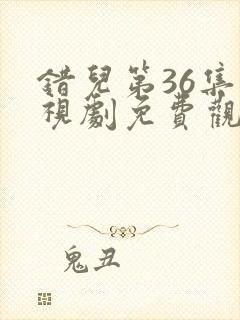错儿第36集电视剧免费观看