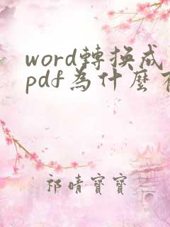word转换成pdf为什么有很多空白