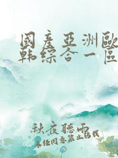 国产亚洲欧美日韩综合一区