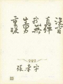 重生我真没想当暖男无弹窗