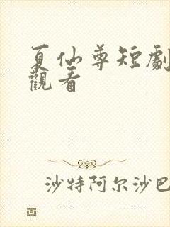 夏仙尊短剧免费观看