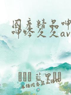 国产精品呻高潮呻吟久久av