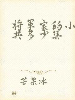 将军家的小娘子共多少集