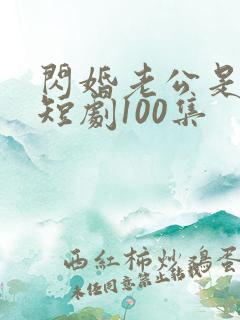 闪婚老公是豪门短剧100集