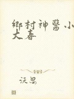 乡村神医小说王大春