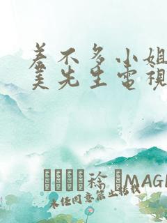 差不多小姐和完美先生电视剧