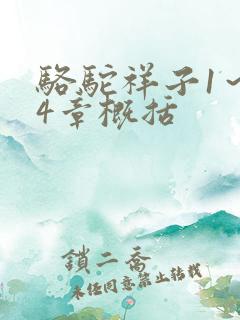 骆驼祥子1～24章概括