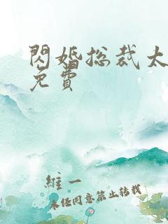 闪婚总裁太霸道免费