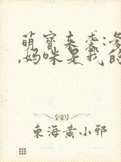 萌宝来袭:爹地,妈咪是我的