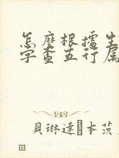 怎么根据生辰八字查五行属性