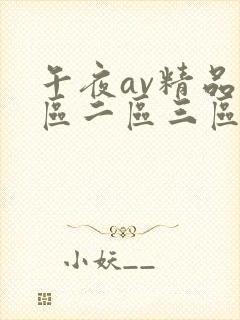 午夜av精品一区二区三区